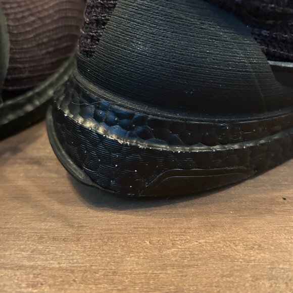 adidas Mens Black Lace Up Sneakers Size 9 - Picture 9 of 10